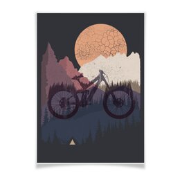 Заказать плакат в Москве. Плакат A3(29.7x42) МТБ (MTB) Байки и Райдеры от oneredfoxstore@gmail.com - готовые дизайны и нанесение принтов.