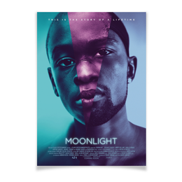 Заказать плакат в Москве. Плакат A3(29.7x42) Лунный свет / Moonlight от kino.printio.ru - готовые дизайны и нанесение принтов.