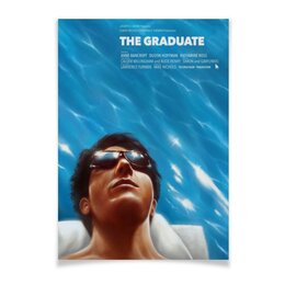 Заказать плакат в Москве. Плакат A3(29.7x42) Выпускник / The Graduate от kino.printio.ru - готовые дизайны и нанесение принтов.