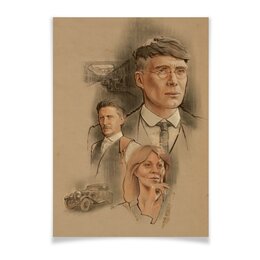 Заказать плакат в Москве. Плакат A3(29.7x42) Острые козырьки / Peaky Blinders от kino.printio.ru - готовые дизайны и нанесение принтов.