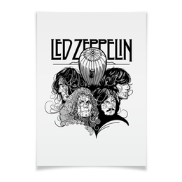 Заказать плакат в Москве. Плакат A3(29.7x42) Led Zeppelin от geekbox - готовые дизайны и нанесение принтов.