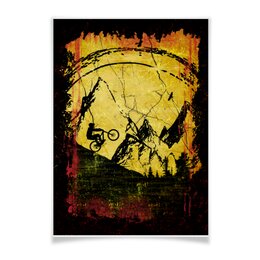 Заказать плакат в Москве. Плакат A3(29.7x42) МТБ (MTB) Байки и Райдеры от oneredfoxstore@gmail.com - готовые дизайны и нанесение принтов.