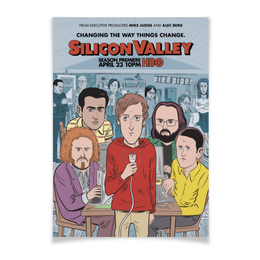 Заказать плакат в Москве. Плакат A3(29.7x42) Кремниевая долина / Silicon Valley от kino.printio.ru - готовые дизайны и нанесение принтов.