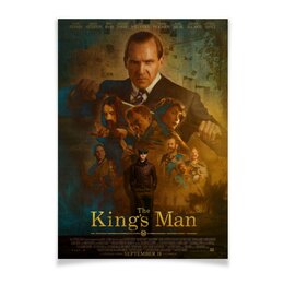 Заказать плакат в Москве. Плакат A3(29.7x42) King's man: Начало / The King's Man от kino.printio.ru - готовые дизайны и нанесение принтов.