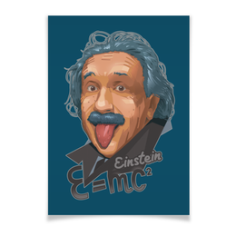 Заказать плакат в Москве. Плакат A3(29.7x42) Альберт Эйнштейн от Антон Величко - готовые дизайны и нанесение принтов.