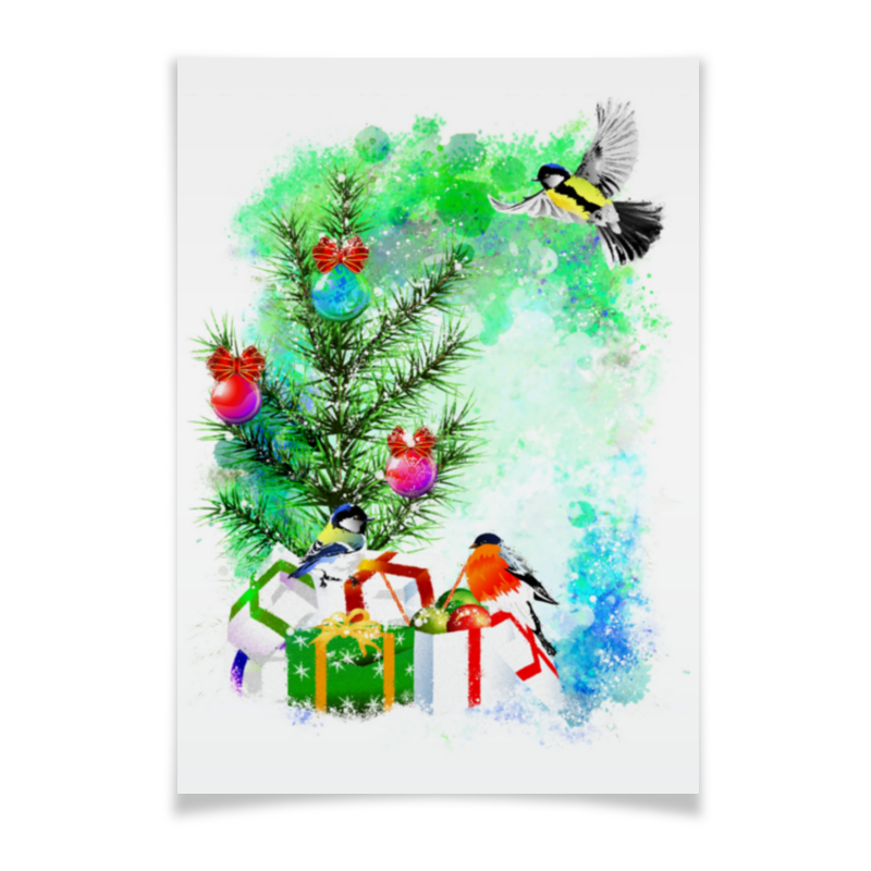 Printio Плакат A2(42×59) Новогоднее настроение. printio плакат a2 42×59 фэшн иллюстрация элегантный силуэт 1