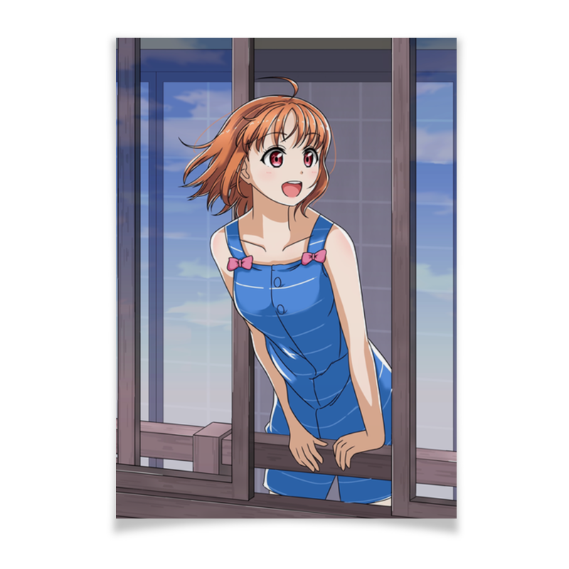 Printio Плакат A2(42×59) Аниме-девочка takami смотрит в окно printio плакат a2 42×59 аниме девочка takami смотрит в окно