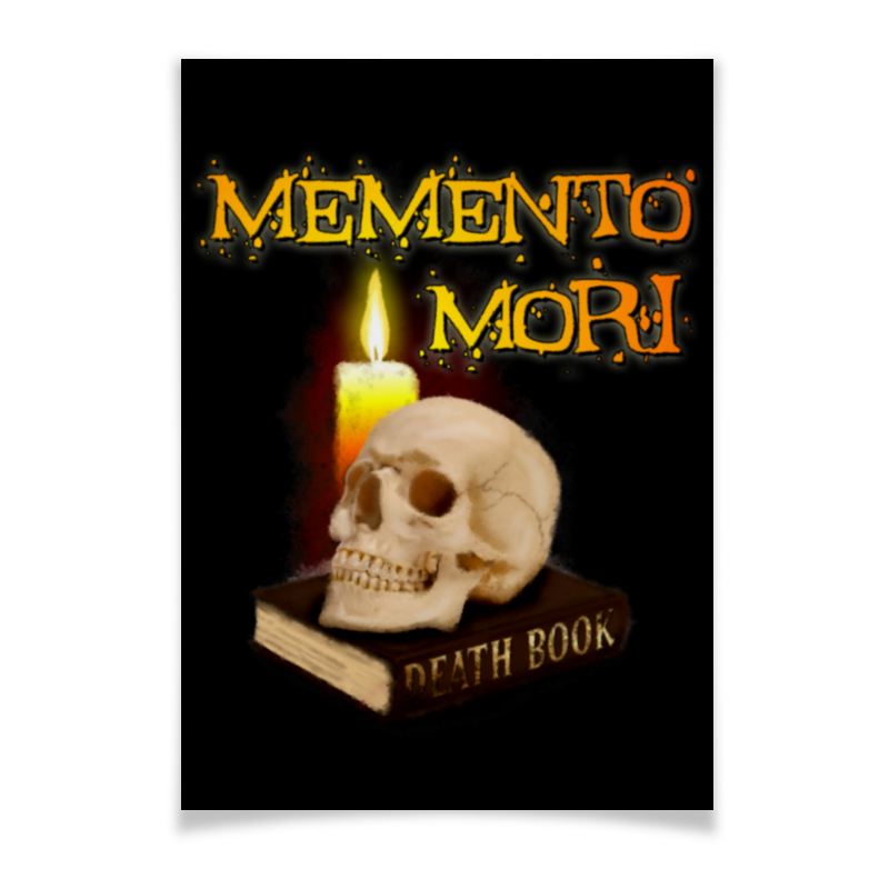 printio плакат a2 42×59 череп Printio Плакат A2(42×59) Memento mori. помни о смерти.