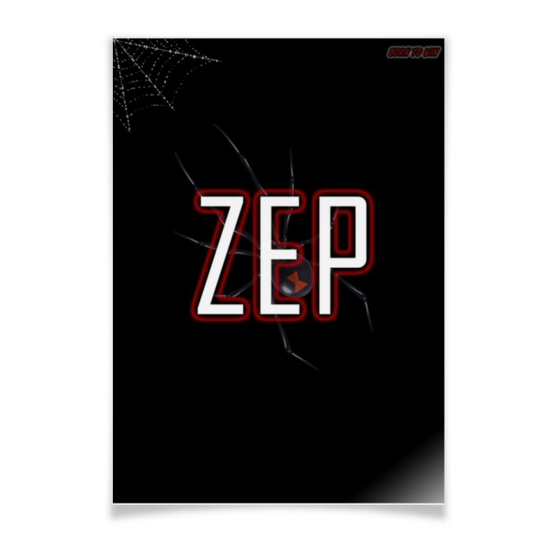 Printio Плакат A2(42×59) Плакат born to win (zep) футболка zep голубая