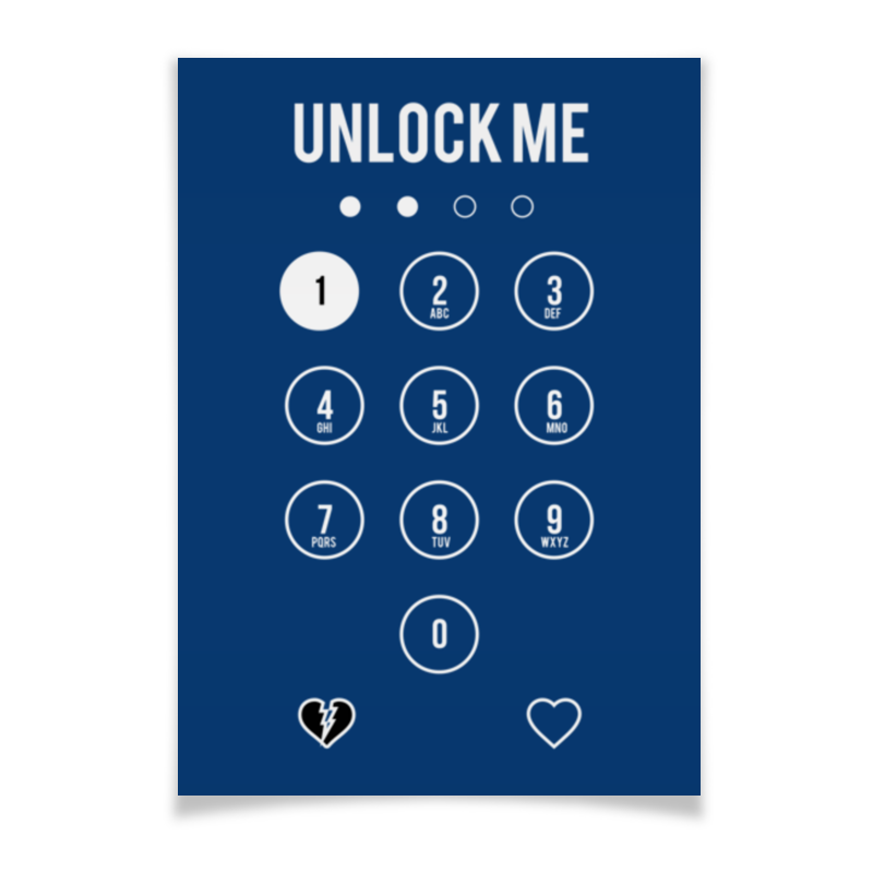 Printio Плакат A2(42×59) Unlock me!