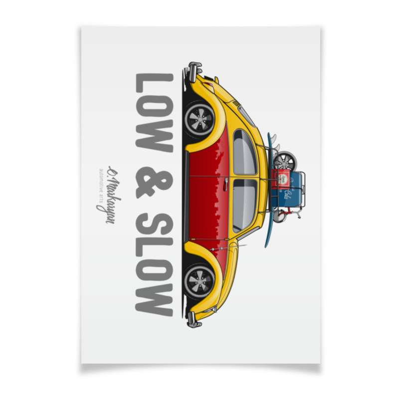 Printio Плакат A2(42×59) Vw beetle. low & slow