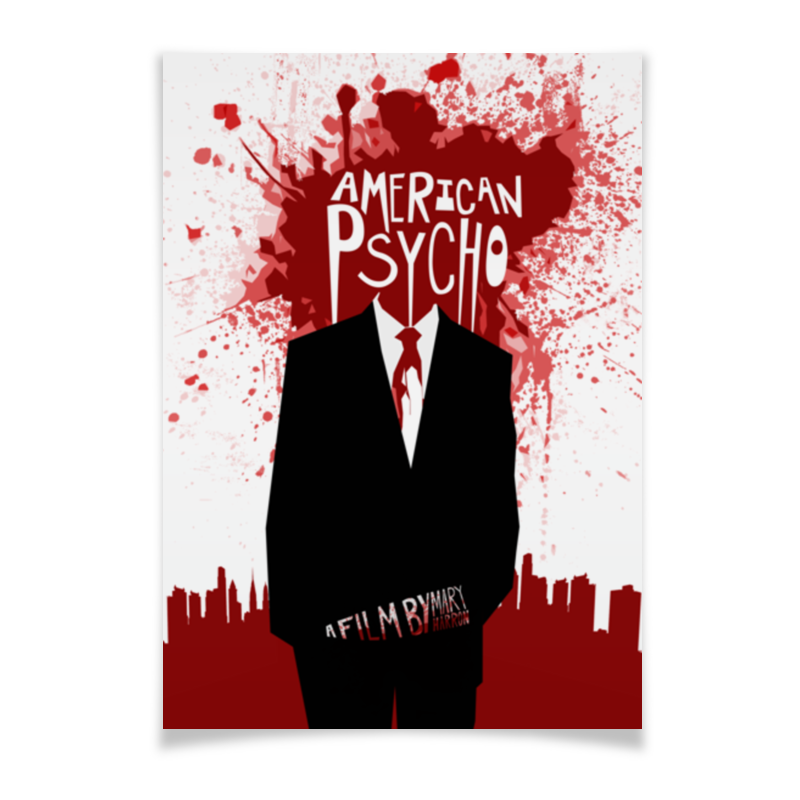 Printio Плакат A2(42×59) Американский психопат / american psycho printio плакат a3 29 7×42 американский психопат american psycho