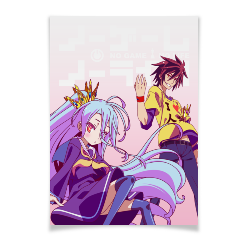 Printio Плакат A2(42×59) No game no life printio плакат a2 42×59 аниме девочка takami смотрит в окно