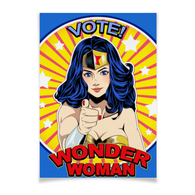printio плакат a2 42×59 закат Printio Плакат A2(42×59) Wonder woman