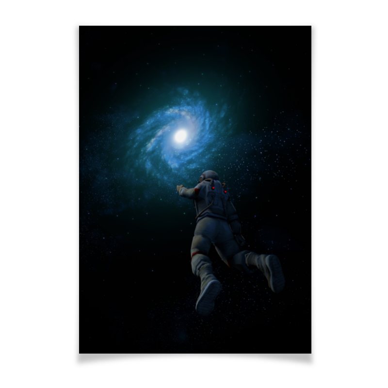 Printio Плакат A2(42×59) Космонавт астронавт printio плакат a2 42×59 космический кит