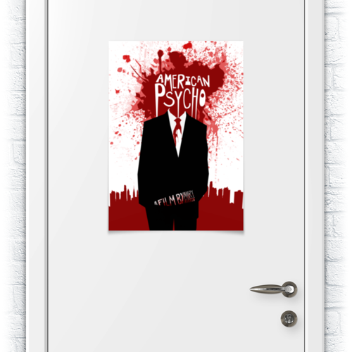 Заказать плакат в Москве. Плакат A2(42x59) Американский психопат / American Psycho от kino.printio.ru - готовые дизайны и нанесение принтов.