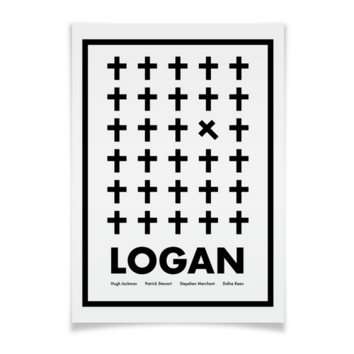Заказать плакат в Москве. Плакат A2(42x59) Логан / Logan от kino.printio.ru - готовые дизайны и нанесение принтов.