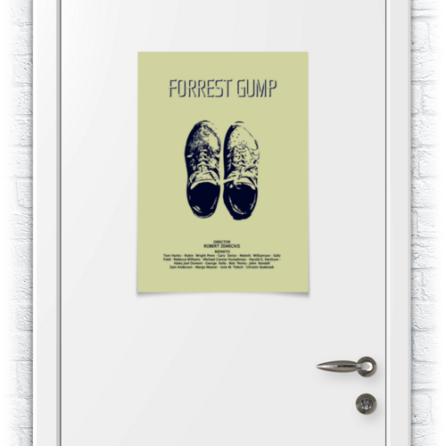Заказать плакат в Москве. Плакат A2(42x59) Форрест Гамп / Forrest Gump от kino.printio.ru - готовые дизайны и нанесение принтов.