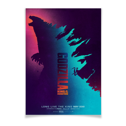 Заказать плакат в Москве. Плакат A2(42x59) Годзилла / Godzilla от kino.printio.ru - готовые дизайны и нанесение принтов.