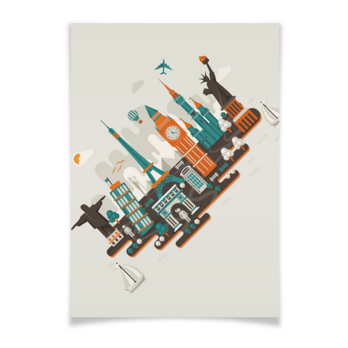 Заказать плакат в Москве. Плакат A2(42x59) Серия: Всюдубуду от Andriy Agarkov - готовые дизайны и нанесение принтов.