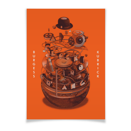 Заказать плакат в Москве. Плакат A2(42x59) Заводной апельсин / A Clockwork Orange от kino.printio.ru - готовые дизайны и нанесение принтов.