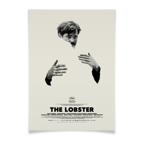 Заказать плакат в Москве. Плакат A2(42x59) Лобстер / The Lobster от kino.printio.ru - готовые дизайны и нанесение принтов.