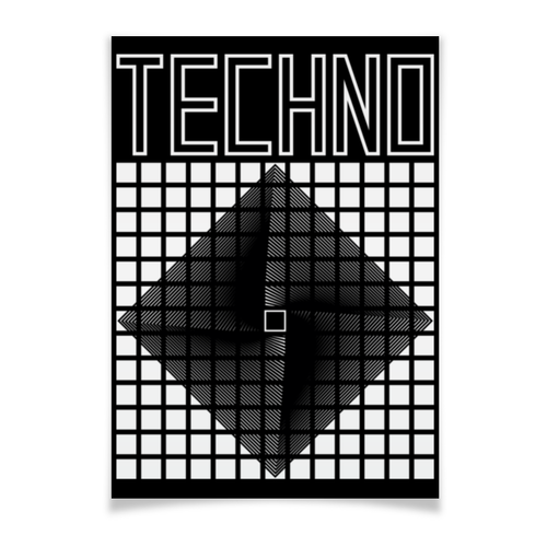 Заказать плакат в Москве. Плакат A2(42x59) Techno helix от cubik art  - готовые дизайны и нанесение принтов.