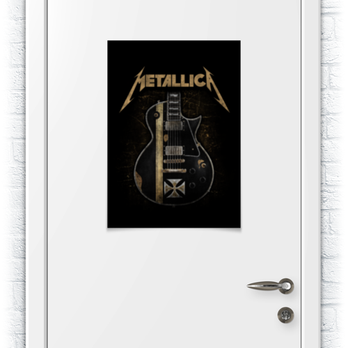 Заказать плакат в Москве. Плакат A2(42x59) Metallica от geekbox - готовые дизайны и нанесение принтов.