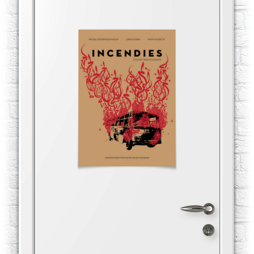 Заказать плакат в Москве. Плакат A2(42x59) Пожары / Incendies от kino.printio.ru - готовые дизайны и нанесение принтов.