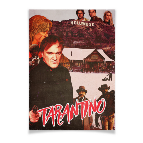 Заказать плакат в Москве. Плакат A2(42x59) Квентин Тарантино / Quentin Tarantino от kino.printio.ru - готовые дизайны и нанесение принтов.