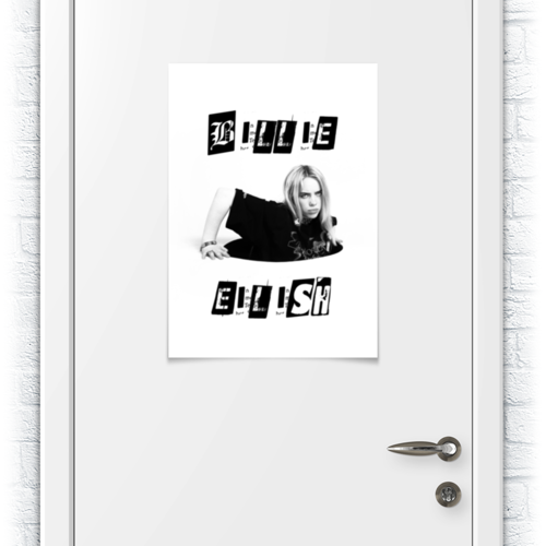 Заказать плакат в Москве. Плакат A2(42x59) Billie Eilish от geekbox - готовые дизайны и нанесение принтов.