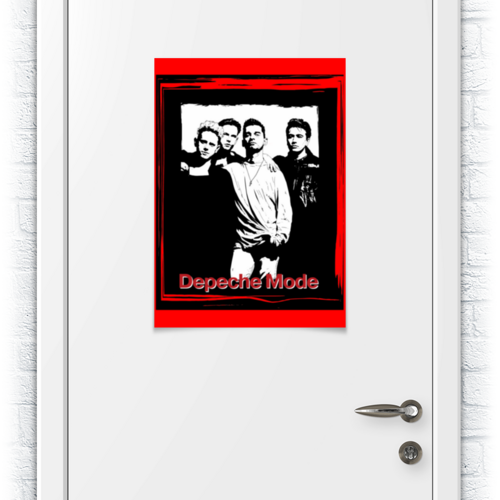 Заказать плакат в Москве. Плакат A2(42x59) Depeche Mode от Leichenwagen - готовые дизайны и нанесение принтов.