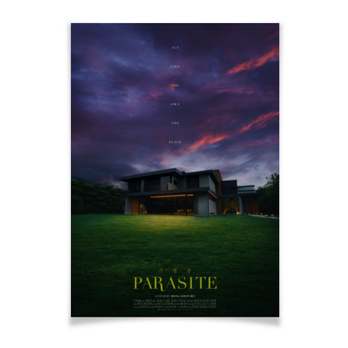 Заказать плакат в Москве. Плакат A2(42x59) Паразиты / Parasite от kino.printio.ru - готовые дизайны и нанесение принтов.