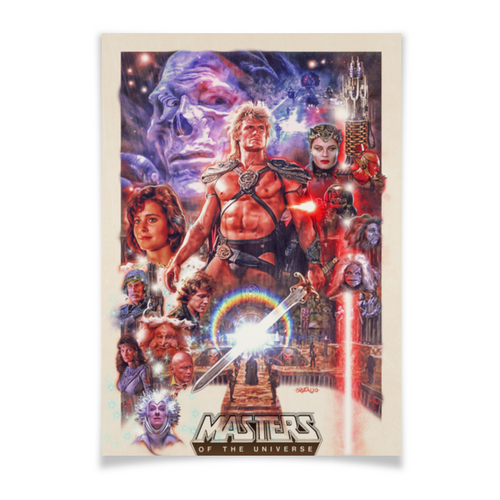Заказать плакат в Москве. Плакат A2(42x59) Повелители Вселенной / Masters of the Universe от kino.printio.ru - готовые дизайны и нанесение принтов.