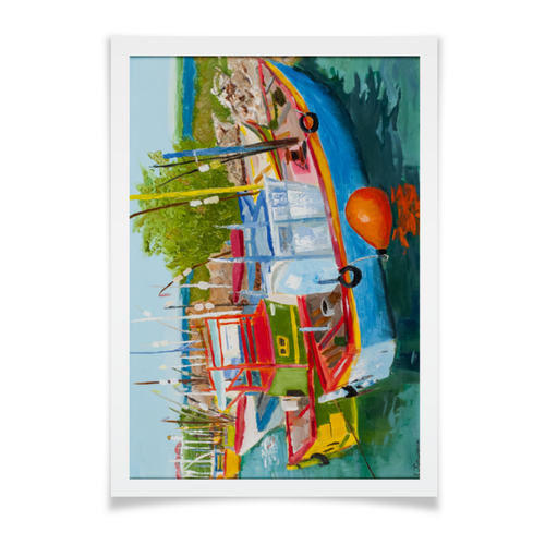 Заказать плакат в Москве. Плакат A2(42x59) Рыбацкие лодки в Мирисе от evgeny.art - готовые дизайны и нанесение принтов.