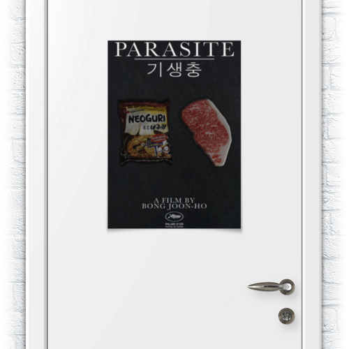 Заказать плакат в Москве. Плакат A2(42x59) Паразиты / Parasite от kino.printio.ru - готовые дизайны и нанесение принтов.