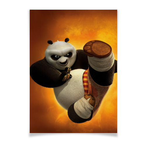 Заказать плакат в Москве. Плакат A2(42x59) Кунг-фу панда от skynatural - готовые дизайны и нанесение принтов.