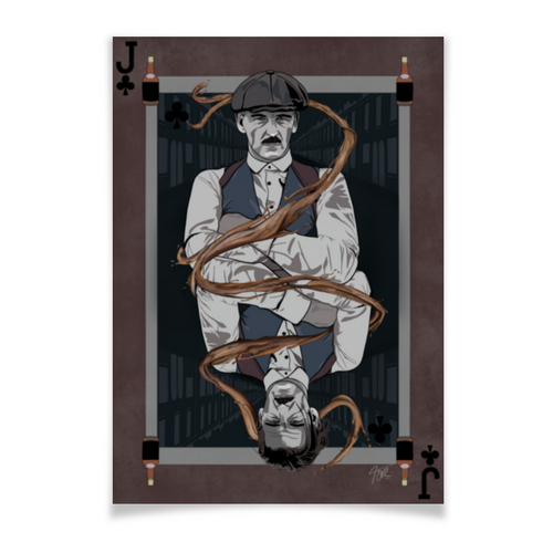 Заказать плакат в Москве. Плакат A2(42x59) Острые козырьки / Peaky Blinders от kino.printio.ru - готовые дизайны и нанесение принтов.
