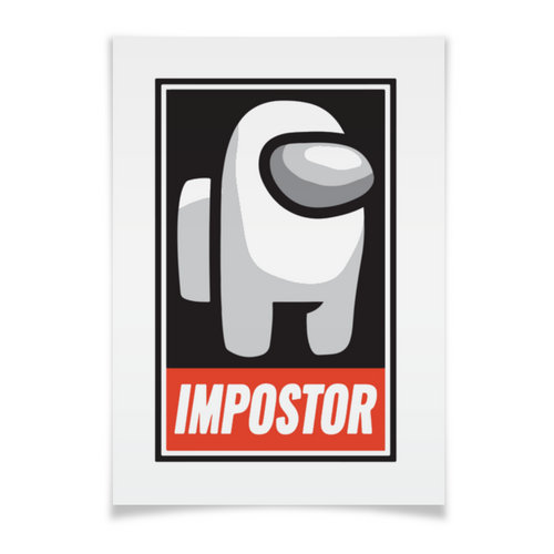 Заказать плакат в Москве. Плакат A2(42x59) Among Us Impostor от El Fox - готовые дизайны и нанесение принтов.