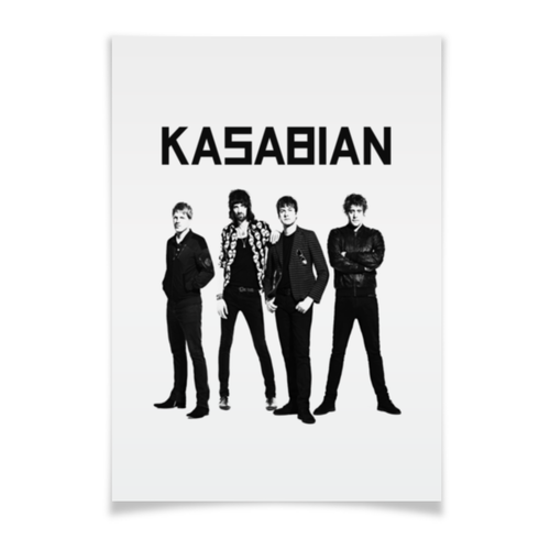 Заказать плакат в Москве. Плакат A2(42x59) Kasabian от geekbox - готовые дизайны и нанесение принтов.