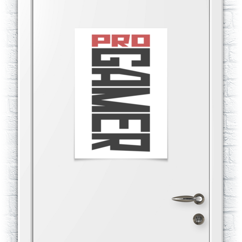 Заказать плакат в Москве. Плакат A2(42x59) Pro gamer от bd-art  - готовые дизайны и нанесение принтов.