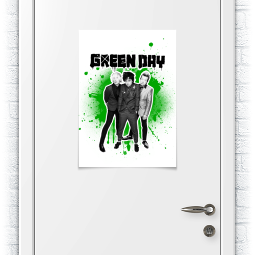 Заказать плакат в Москве. Плакат A2(42x59) Green Day от geekbox - готовые дизайны и нанесение принтов.