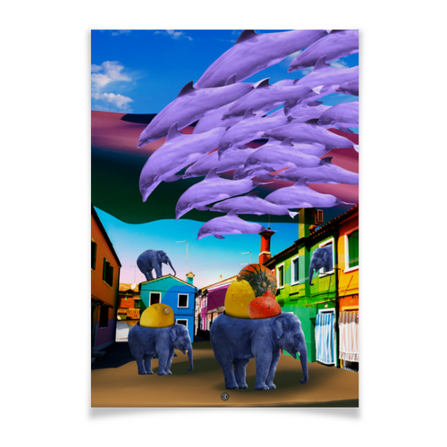 Заказать плакат в Москве. Плакат A2(42x59) Нашествие_2 от mimiart  - готовые дизайны и нанесение принтов.