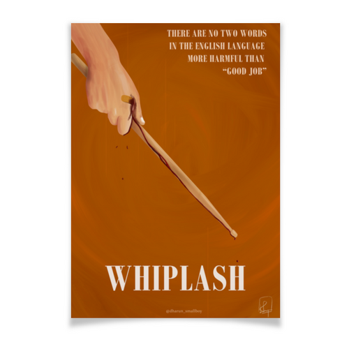 Заказать плакат в Москве. Плакат A2(42x59) Одержимость / Whiplash от kino.printio.ru - готовые дизайны и нанесение принтов.