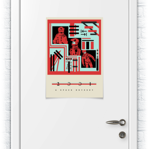 Заказать плакат в Москве. Плакат A2(42x59) Космическая одиссея 2001 / 2001: A Space Odyssey от kino.printio.ru - готовые дизайны и нанесение принтов.
