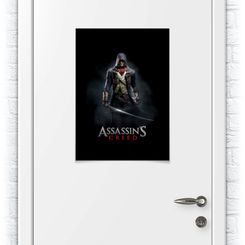 Заказать плакат в Москве. Плакат A2(42x59) Assassins Creed (Unity Arno) от Аня Лукьянова - готовые дизайны и нанесение принтов.