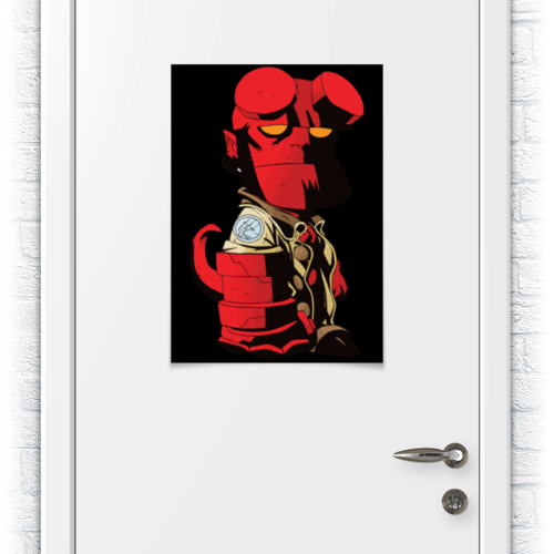 Заказать плакат в Москве. Плакат A2(42x59) Hellboy / Хеллбой от crash - готовые дизайны и нанесение принтов.