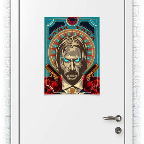 Заказать плакат в Москве. Плакат A2(42x59) Джон Уик / John Wick от kino.printio.ru - готовые дизайны и нанесение принтов.