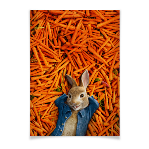 Заказать плакат в Москве. Плакат A2(42x59) Кролик Питер от skynatural - готовые дизайны и нанесение принтов.