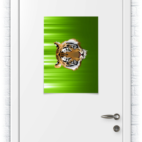 Заказать плакат в Москве. Плакат A2(42x59) Взгляд тигра от Виктор Гришин - готовые дизайны и нанесение принтов.